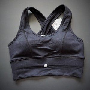 Black Cross Back Sports Bra